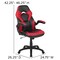 Emma and Oliver Gaming Desk and Racing Chair Set with Headphone Hook, and Monitor Stand